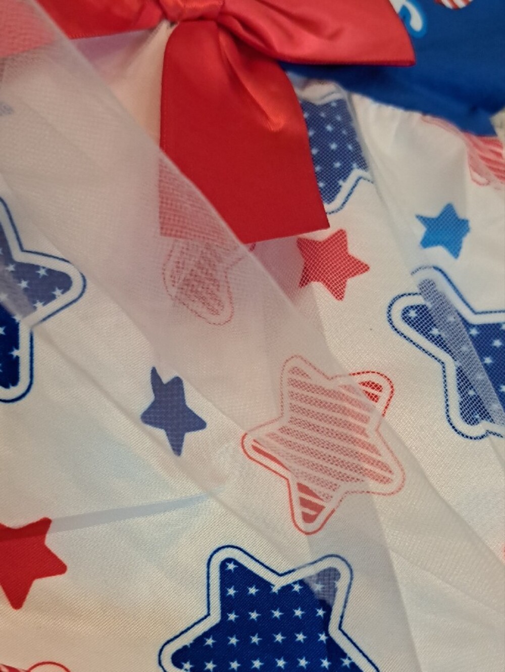 Happy 4th of July Red White & Blue Star Dress - Picture 5 of 5